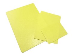 Пластикова табличка (цінник) жовтого кольору, Жовтий, А8