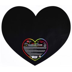 Крейдяний стікер самоклеючий "Серце", 49*42 см